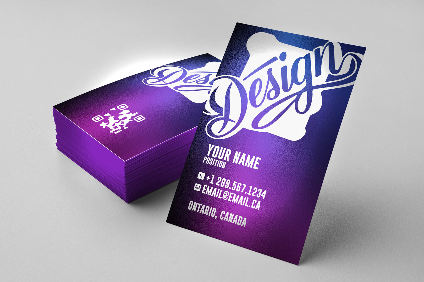 High Gloss Matte Business Cards